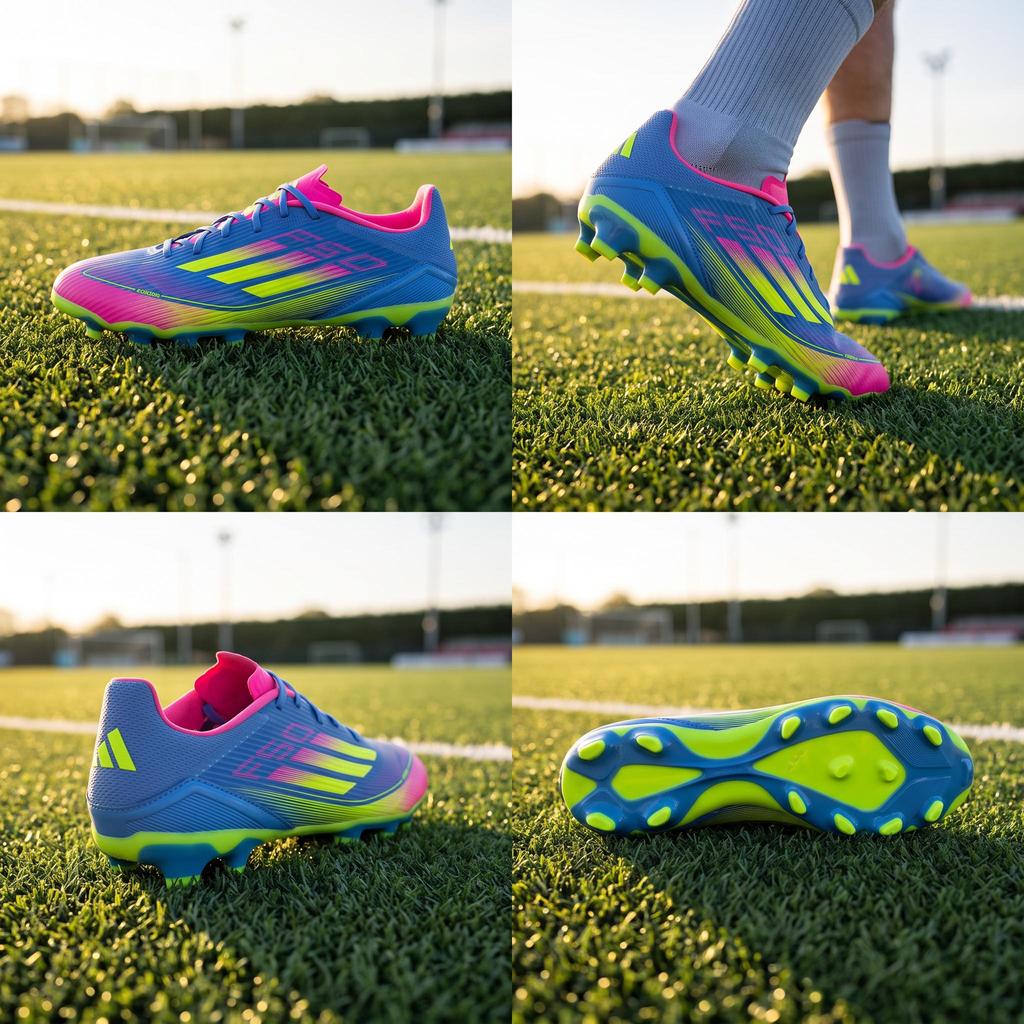 adidas F50 League Comfortable Versatile Simple Fashion Soft Ground Hard Ground Artificial Ground Shock Absorption Non-Slip Football Shoes IE1236