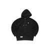 Solid Logo Hooded Loose Knit Jacket Men Jackets Black T11M335501F-BK