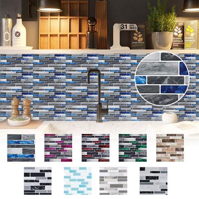 Tile Peel And Paste Removable Kitchen Wallpaper Color Pattern Decorative Wallpap