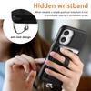 iPhone 17 Magnetic Card Holder Case with Anti-Lost Strap & Drop-Proof Cover, Compatible with 15 Pro & 16 Pro Models