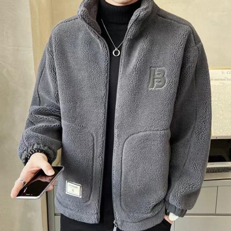 Toamnă și iarnă Nouă haină pentru bărbați căptușită cu lână