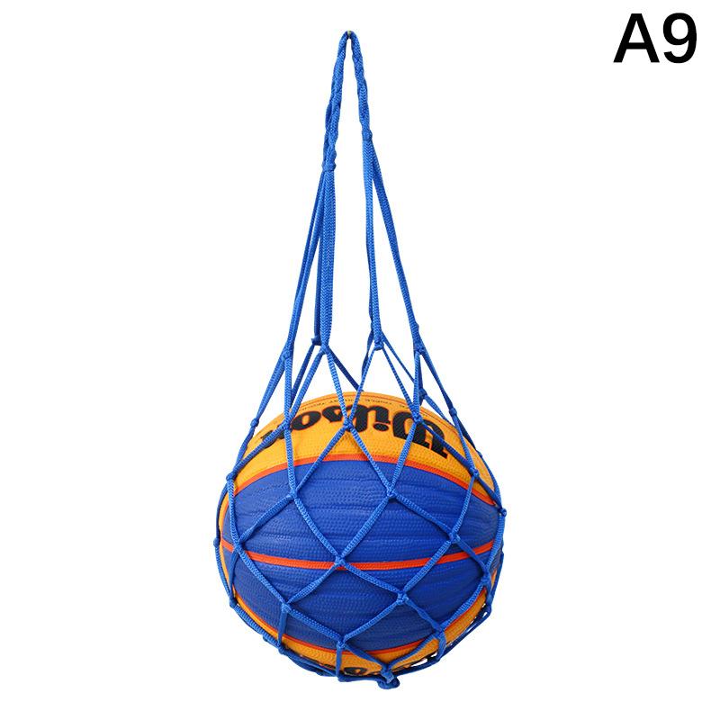 Basketbalový síťový vak z nylonu, úložný vak na jeden míč, přenosné vybavení pro venkovní sporty, fotbal, volejbal, taška