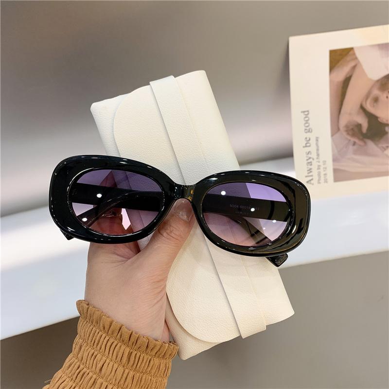 New Large Oval Frame Sunglasses UV400 Vintage Fashion for Men and Women Trendy Eyewear