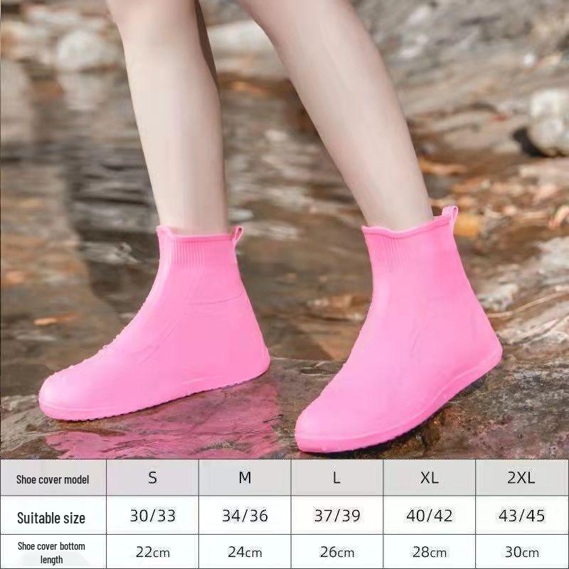 Wasserdichte Rutschfeste Unisex Silikon Regenstiefelüberzieher - Verdickt, Abriebfest, Outdoor-Schutz.