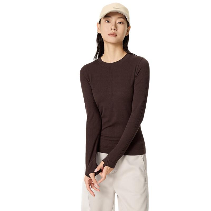 Merino Wool & Lenzing Tencel Long Sleeve Seamless Casual Sports Tee