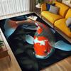Koi Fish Living Room Nonslip Area Rug Soft Carpet For Bedroom Game Playroom Sofa Office Home Decor Doormat Christmas Gift C9302300