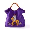 Nylon handbag bag new embroidered large capacity ball chain shoulder tide messenger tote bag