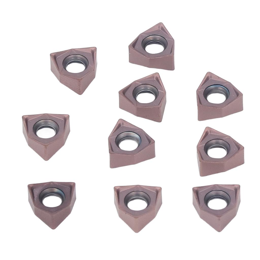 10 Stück Hartmetall-Dreheinsätze Wendeschneidplatte für Holzfräsen CNC-Drehwerkzeughalter