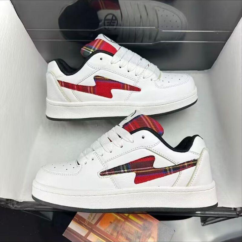 Summer plaid mandarin duck lightning bread shoes for men and women original high value breathable high quality couple board shoes men