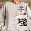 Cool Teachers Club Sweatshirt Women Funny Teacher Crewneck Sweatshirts Back To School Pullover Hoodies Harajuku Clothes Oversize