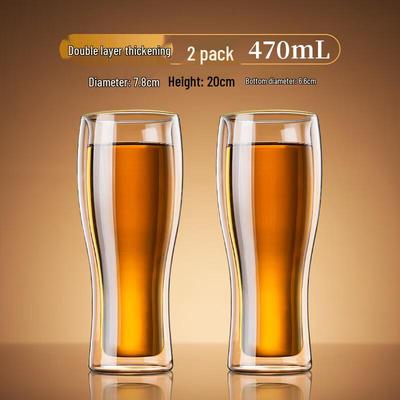 ZISIZ doppelwandiges isoliertes Bierglas