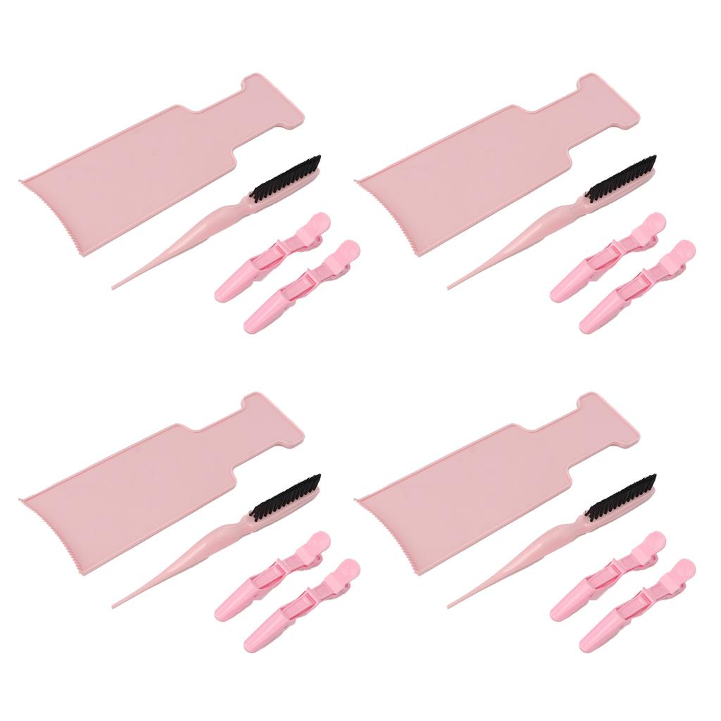 Hair Dyeing Board Comb Clip Set Wide Application Area Easy to Grip Soft Bristle Energy Saving Hair Coloring Dyeing Kit