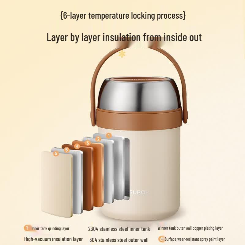 SUPOR Insulated 3-Layer Lunch Box