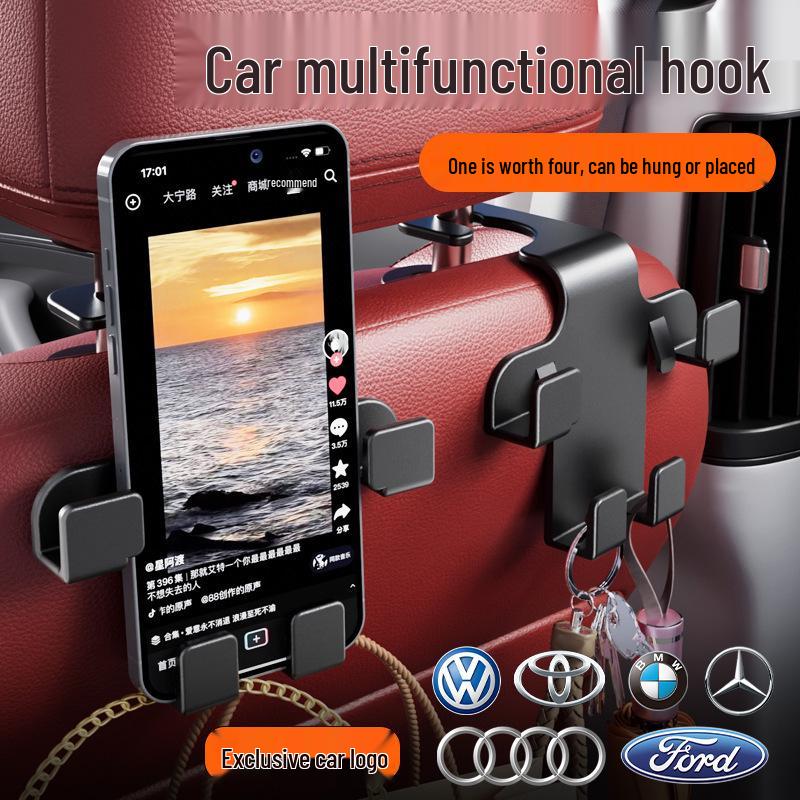 Universal Car Backseat Hook & Phone Holder
