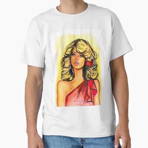 Farrah Fawcett Classic Tshirt Made In Usaaus Tshirt S2xl S