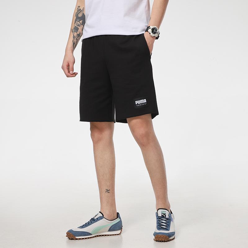 Puma Fitness Training Running Knit Shorts Men Bottoms Black 845866-01