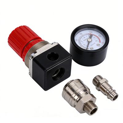 Luftkompressor Druckschalter Regelventil 4 Wege 175PSI Luftkompressor Druckschalter mit Manometer