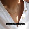 CARLIDANA Fashionable Wholesale for Women Jewelry Female Stainless Steel Gold Plated Ball Link Chain Necklaces Collares De Mujer