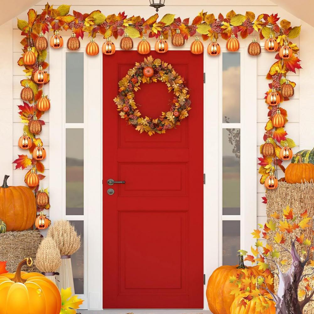 Fall Ornaments Tree Decorations Thanksgiving Pumpkin Pendant Mini Ornaments Shatterproof Fall Decorations for Home for Tree