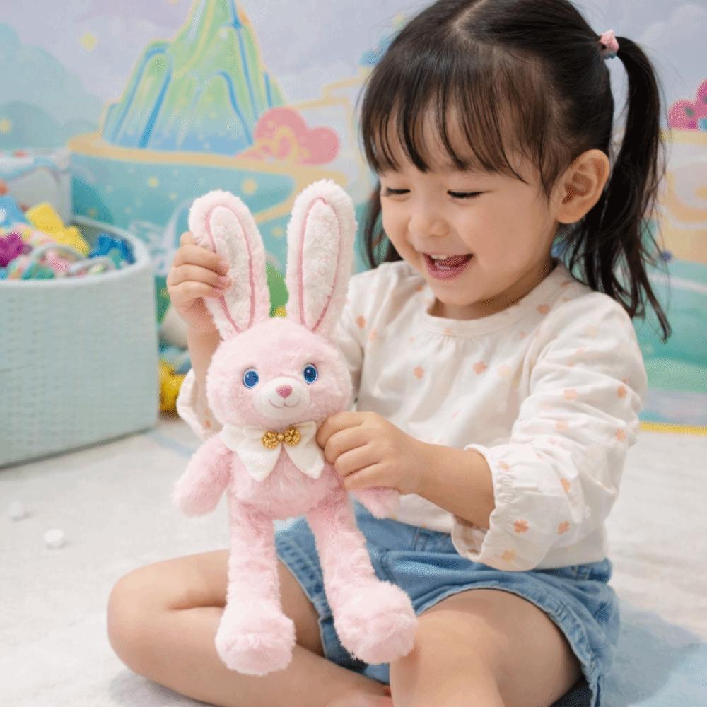 Creative Design Plush Rabbit Pendant 30cm Size Ear Pulling Rabbit  Christmas Gift
