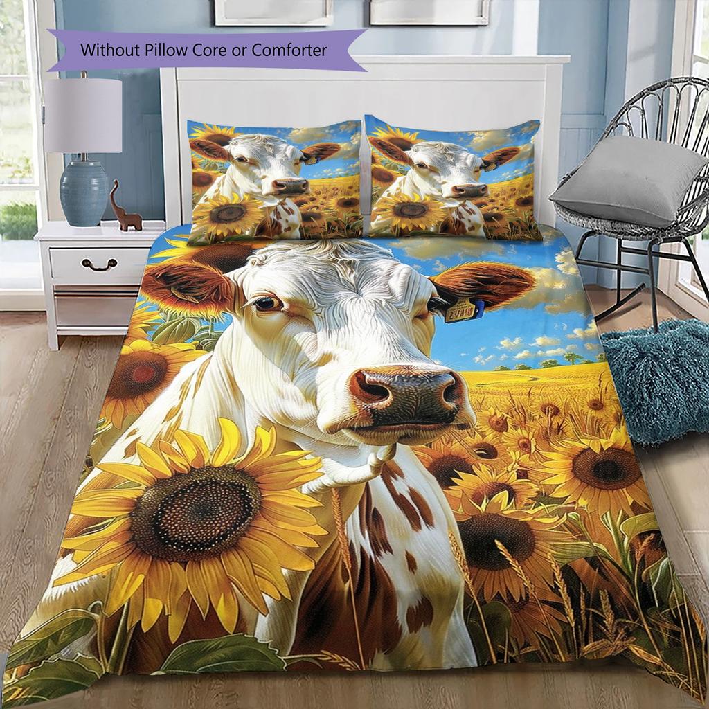 Set Copripiumino Trapuntato con Fantasia Cartone Animato Federa Decorazione per la Casa Regalo di Compleanno (1 * copripiumino + 2 * federa, senza nucleo)