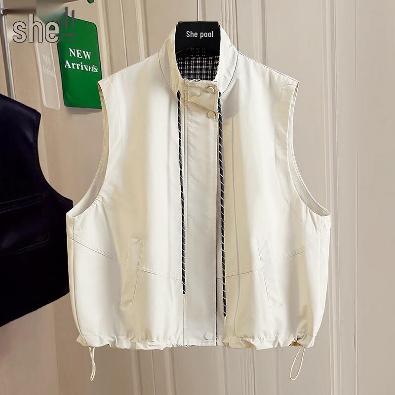 

Женский многослойный жилет в стиле рабочей одежды с кулиской по низу One Size