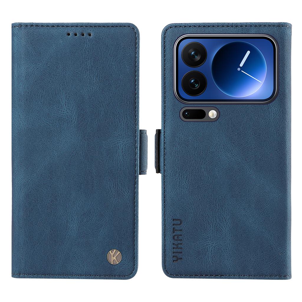 For Xiaomi 17 Pro Leather Case YIKATU YK-005 Skin-touch Feeling Wallet Phone Cover