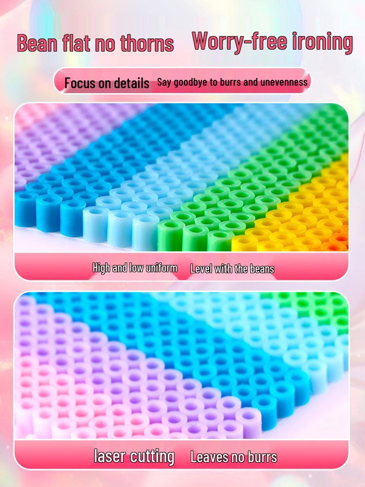 Black & White Perler Beads Refill Pack, 2.6mm Full Set for DIY Fusion Crafts & Educational Toys