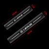 BHR4  4Pcs Car Threshold Protector Transparent Decorative Badge 3D Sticker For Lexus ES RX NX LS UX LM LX GX LC RZ IS CT GS RC HS SC