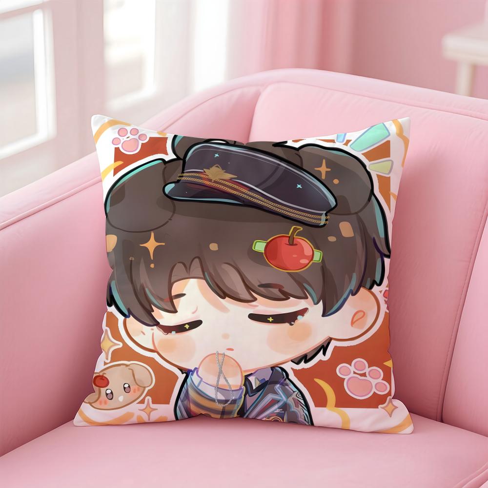 game L-Love and Deepspace Cushion Cover Comfortable Reversible Pillow Cover Ideal for Car Sofa Bedroom & Beyond