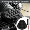 Asiento de motocicleta 3D con liberación de presión, cómodo cojín antideslizante, almohadilla de sillín inflable, color negro, 37,5 x 36 x 4 cm