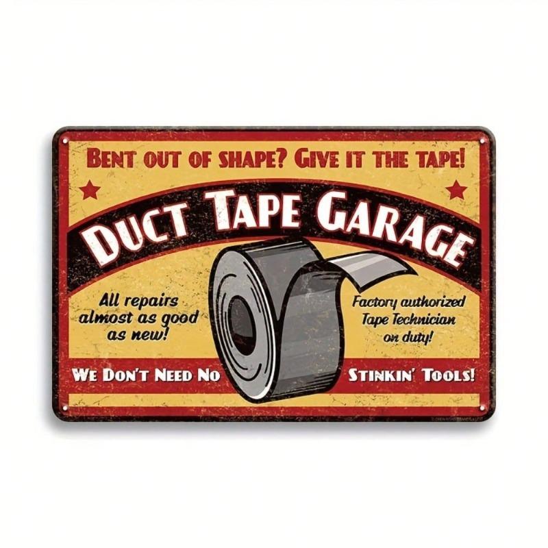 Vintage Industrial Metal Wall Art HeavyDuty Garage Sign for Workshop Decor 20x30cm(7.8x11.8inch)