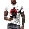 Estate Retro Cool Warrior magliette grafiche per uomo Moda Casual Personalità Tough Guy 3D stampato O-Collo Manica corta Tees Tops