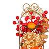 Chinese Year Flower Basket, Festival Photos Props Decoration Fruit Scene Layout Desktop Red Art