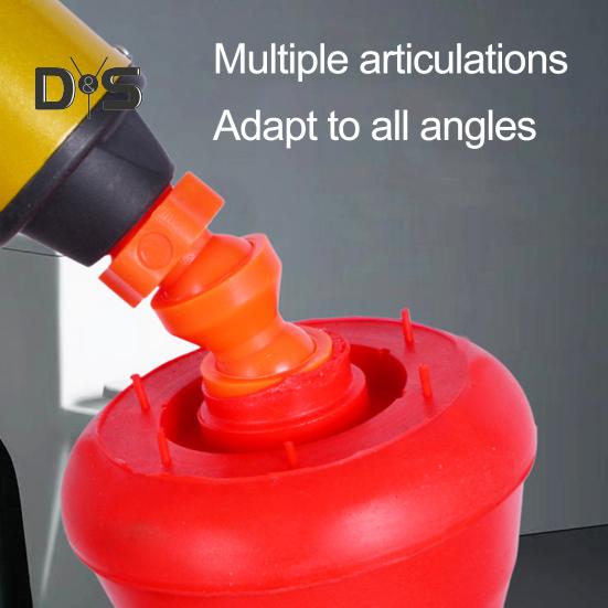 Toalettfrigjører Stempel Høytrykkssprøyteteknologi Gjenbrukbar Fjern blokkering Toalett badekar Dusj Avløp Tilstopping Verktøy for oppheving av tilstopping