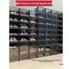 Magnetic Clear Hard Plastic Drawer Shoe Box - Space-Saving Thickened Shoe Storage Rack