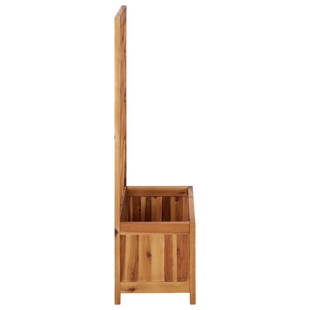 Vidaxl Raised Planter with Trellis, Solid Acacia Wood