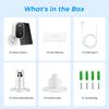 4MP Solar-Powered WiFi Outdoor Surveillance Camera with Night Vision and Baby Monitor Features