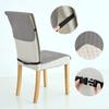 1PC Quilted Chair Cover Anti-slip Long Chairs Pad Seat Cushions with Elastic Strap Universal Banquet Hotel Chair Dust Covers