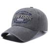 Vintage New York Letter Embroidery Baseball Cap Adjustable Hip-Hop Washed Streetwear Hat Sun Hat For Man Women