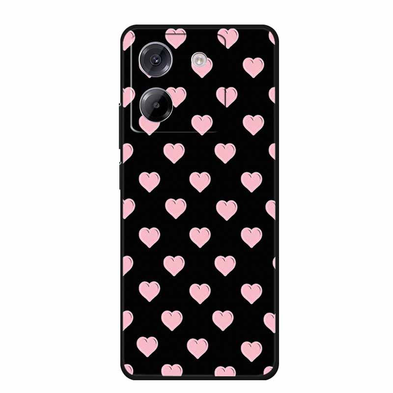 3D Emboss Case For POCO M7 Pro 5G Phone Case Relief Flowers Black Silicone Soft Back Cover For Xiaomi Poco M7 Pro Case Coque Bag