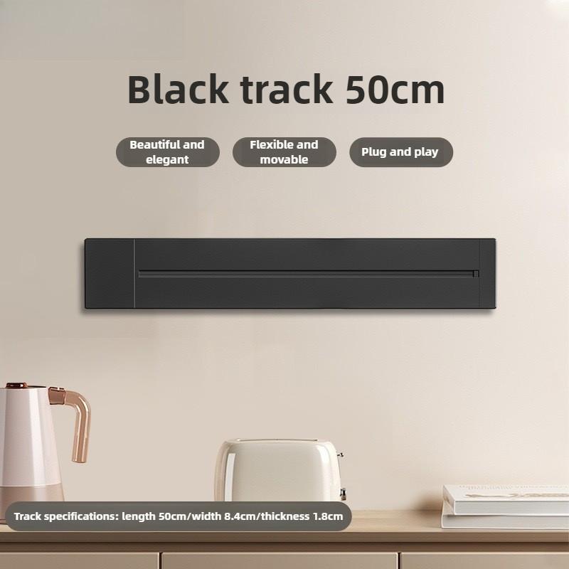 Home Kitchen Appliances Multi-way Plug Movable Track Power Socket Adapter Wall Power Sliding Rail Socket