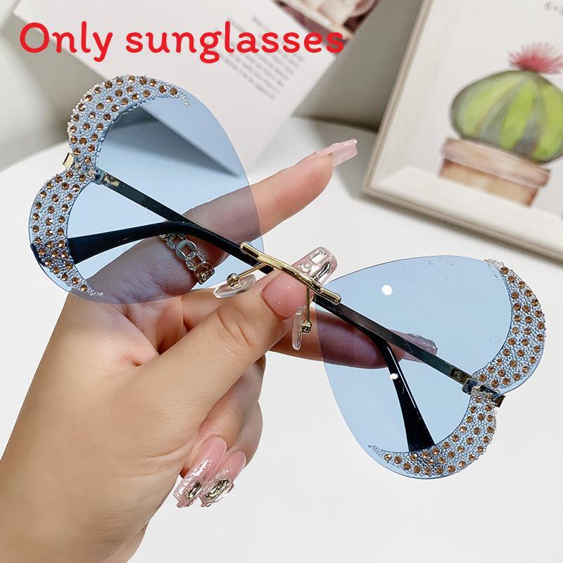 No Ip Womens Heart Shape Handmade Sunglasses With Uv400 Protection For Parties And Stage Shows