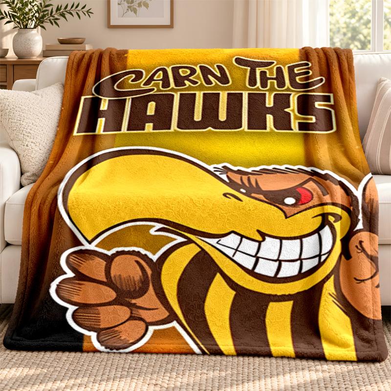 Manta dos Hawthorn Hawks Manta de Flanela Macia Aconchegante Plush Throw para Sofá Cama Leve Decoração de Casa Acampamento ao Ar Livre