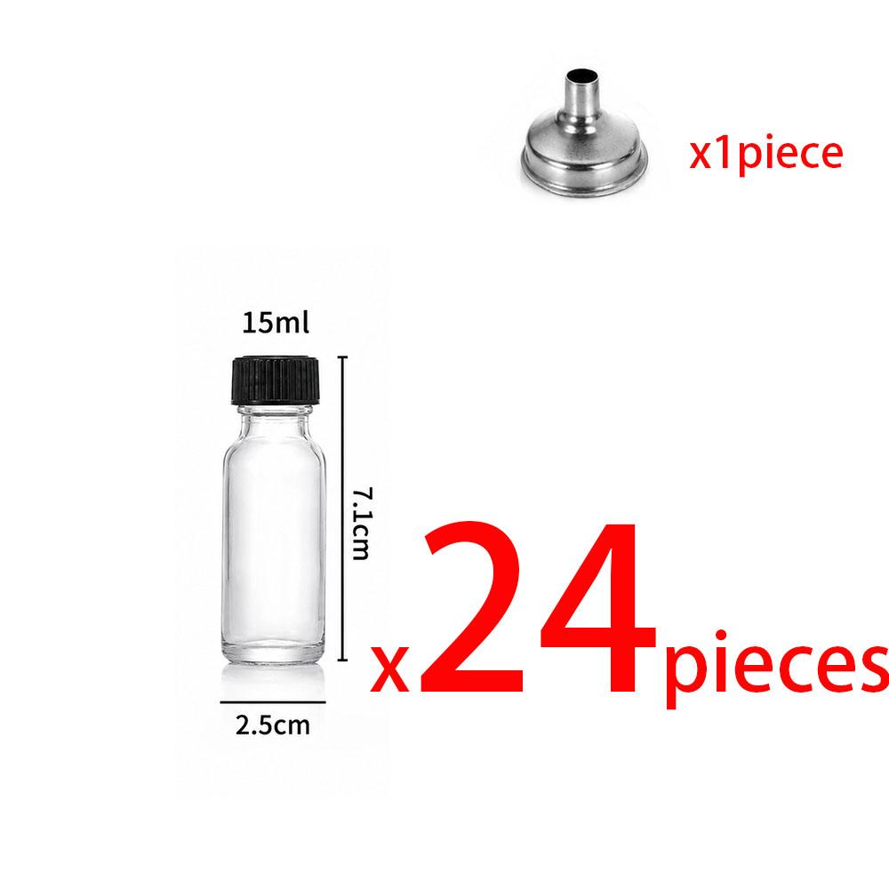 Modern Glass Liquid Bottles with Lids,Suitable for Ginger Juice,Oil,Mini-60Ml Eco-Friendly Juice Containers with Pouring Funnel