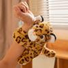 Rabbit Leopard Slap Snap Wrap Koala Tiger Plush Hand Ring Animal Slapping Wristband  Kids Toys