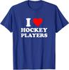 I Heart Giocatori di Hockey Divertente Romance Universitario 2026 Maglietta