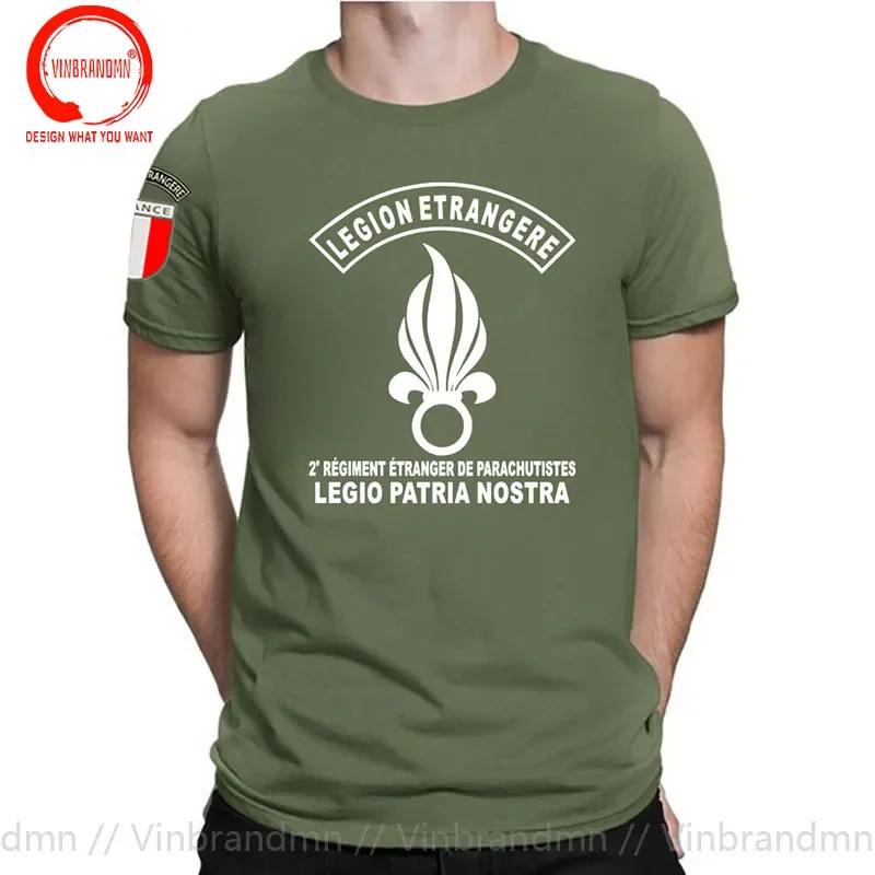 Novelty Funny French 2 Rep Foreign Legion T Shirt Unisex France Legion Etrangere Tshirt Short Sleeved Casual Cotton Army Tee Shirt