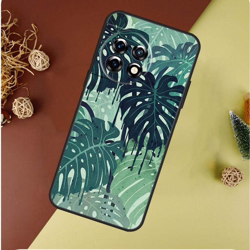 

Tropical Monstera Leaves For OnePlus 13 13R 12 12R 11 9 10 Pro 8T 9RT 10T 10R N20 N30 Nord CE 2 3 4 Lite Phone Case OnePlus 13