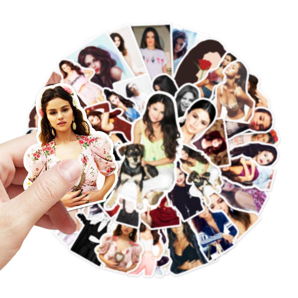 50 Selena Gomez Graffiti Stickers for DIY Suitcases, Notebooks & Phones